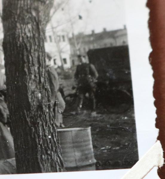 altes Foto - erhängter Partisan - Russland ?? wegen Brandstiftung